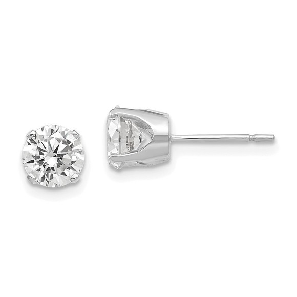 14k White Gold 5.75mm CZ stud earrings,All Products : American Fashion Style Bags On Sale 14k White Gold 5.75mm CZ stud earrings,All Products : American Fashion Style Bags On Sale